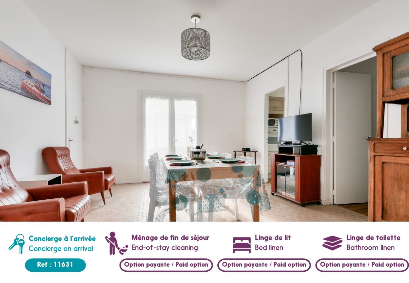 Ferienhaus in Lanton - 500m Strand- Bassin d'Arcachon- Haus für 6