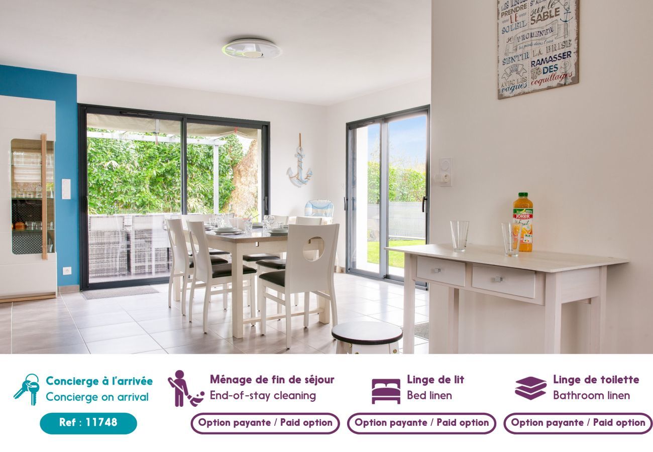 Ferienhaus in Fouesnant -  Haus für 7 - Garten - PMR-Zugang - 5 Minuten zum Strand