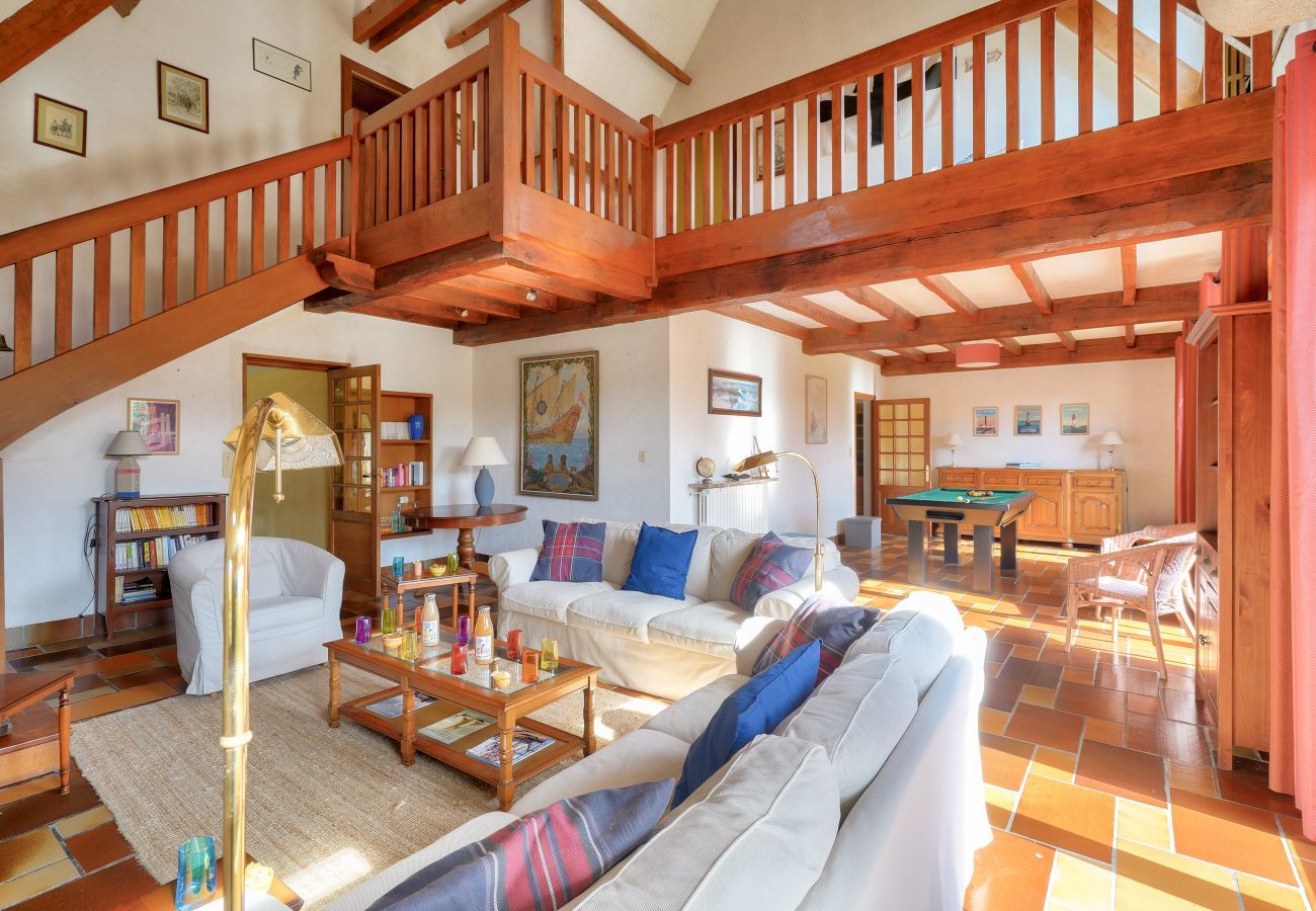 Ferienhaus in Penmarch - 700m vom Strand, Haus für 12- Sauna+Hammam