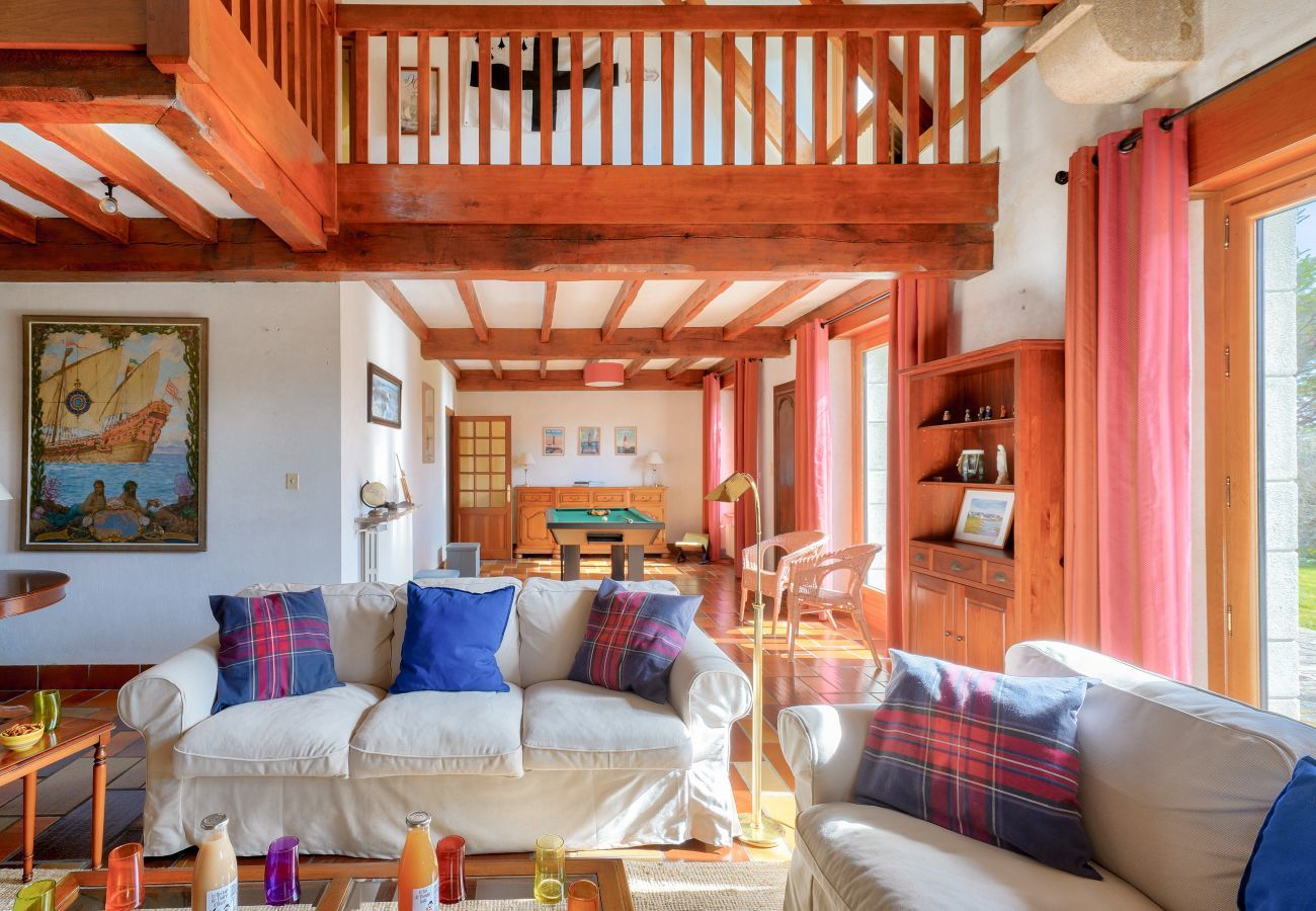 Ferienhaus in Penmarch - 700m vom Strand, Haus für 12- Sauna+Hammam