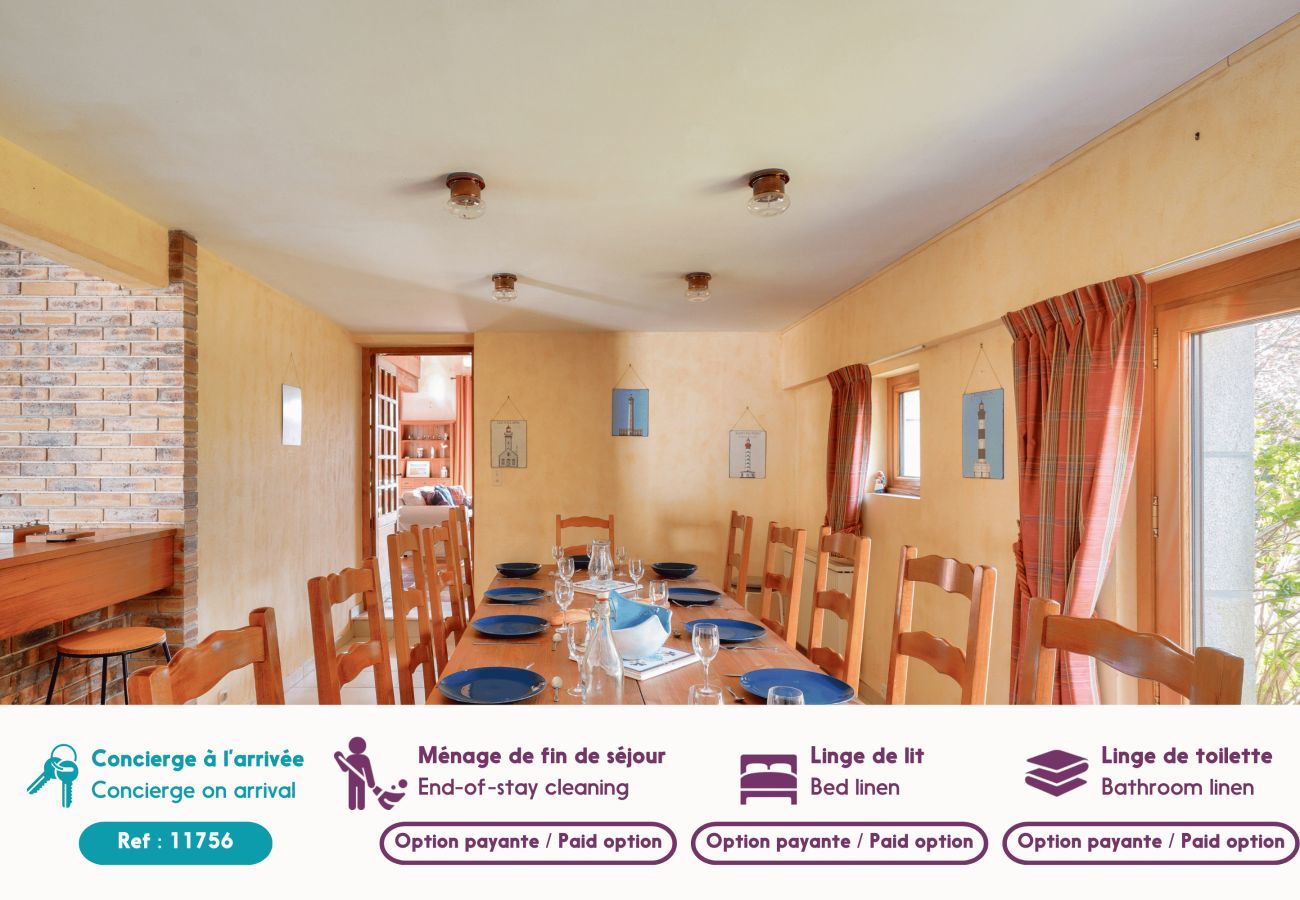 Ferienhaus in Penmarch - 700m vom Strand, Haus für 12- Sauna+Hammam