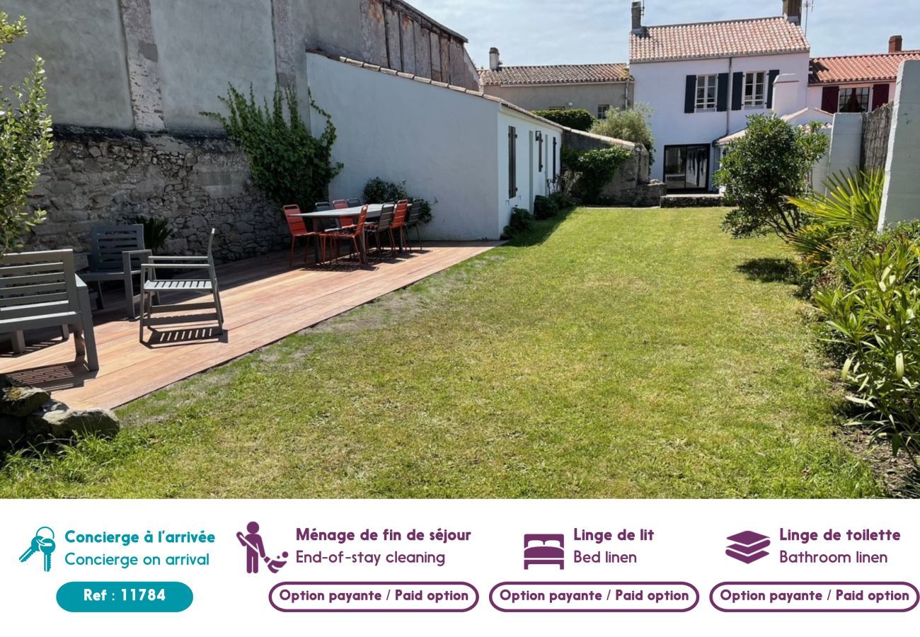 Ferienhaus in Noirmoutier-en-l´Ile - Noirmoutier - 200m Markt - 8 Erwachsene - 4 Kinder