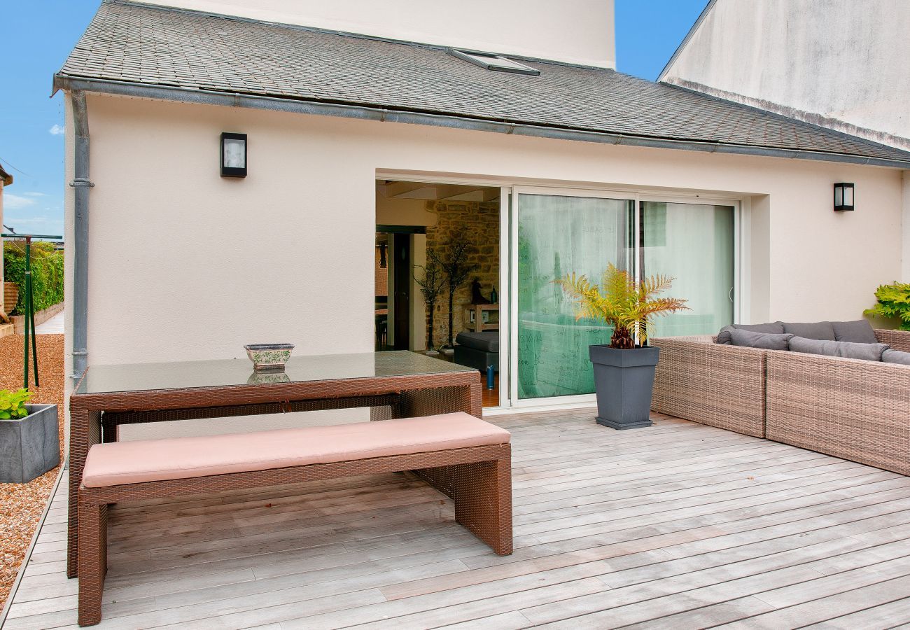 Ferienhaus in Fouesnant - 850 m Strand „Cale de Beg Meil“, Haus für 8