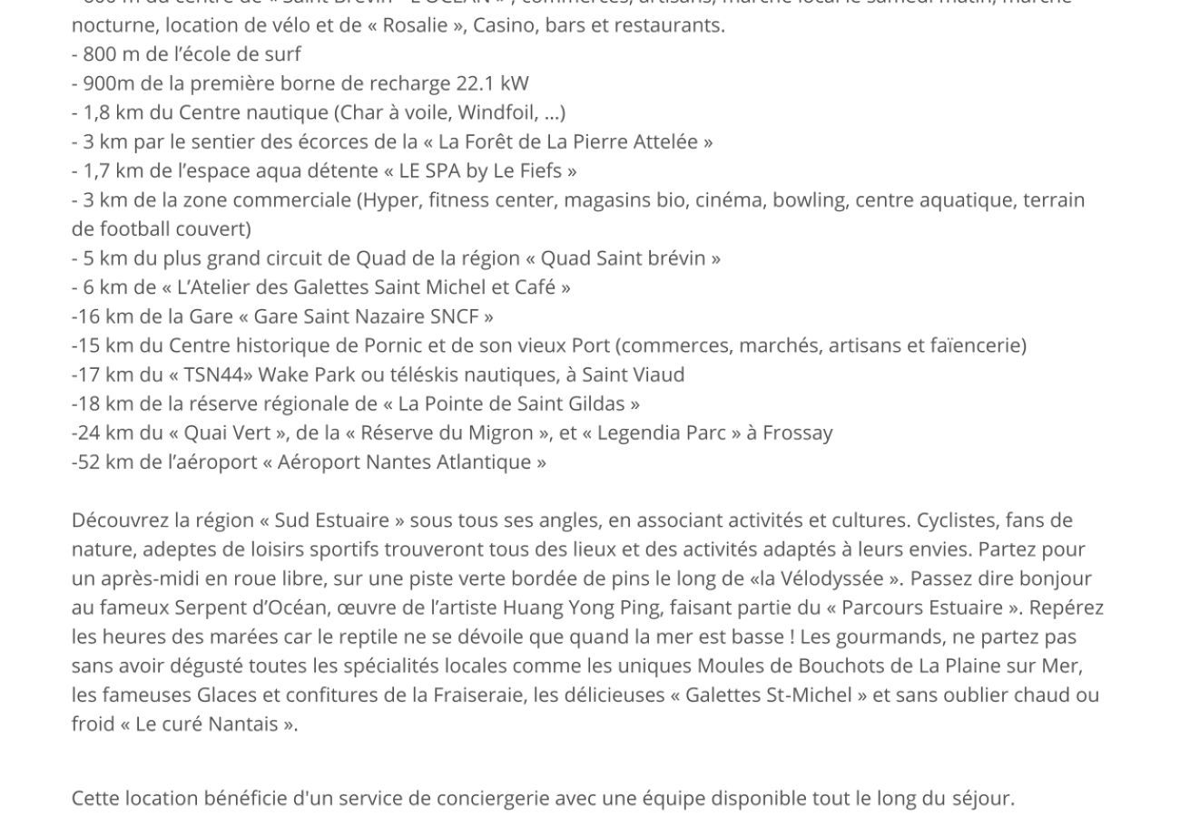 Ferienwohnung in Saint-Brevin-les-Pins -  100 m vom Strand entfernt. Wohnung in ruhiger Residenz