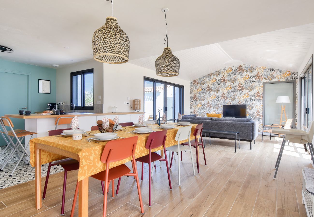 Ferienhaus in Noirmoutier-en-l´Ile - Neues Haus- 6 Erwachsene & 4 Kinder - 350m Strand