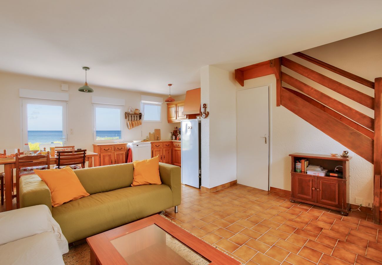 Ferienhaus in Erquy - direkter Strandzugang – 4 Erwachsene und 3 Kinder