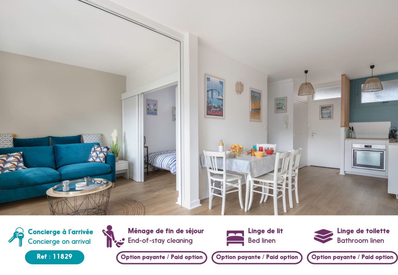Ferienwohnung in Pornichet -  Schöne Wohnung in einer Residenz direkt am Meer