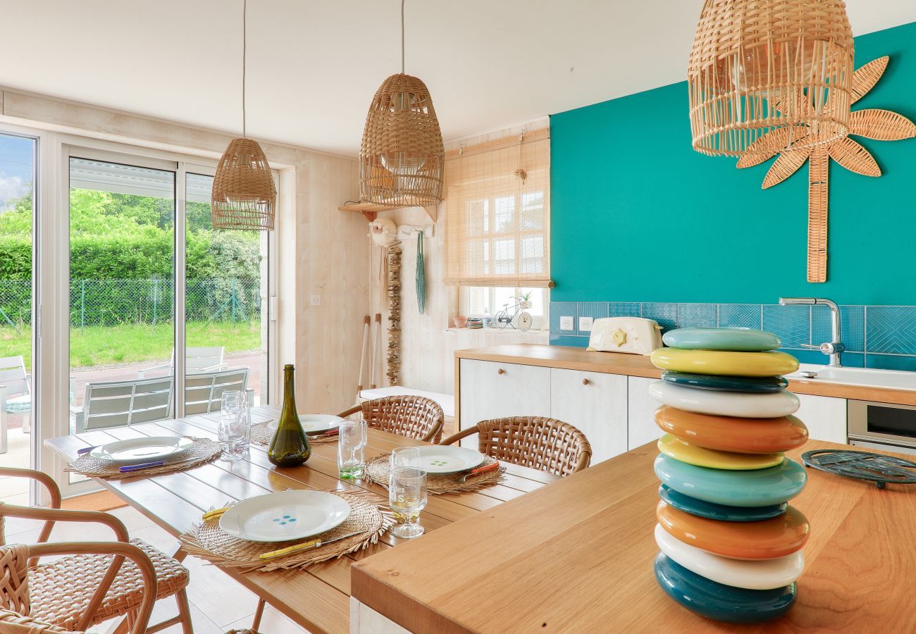 Ferienhaus in Arradon - Haus für 8 mit Pool, 500m bis zum Strand