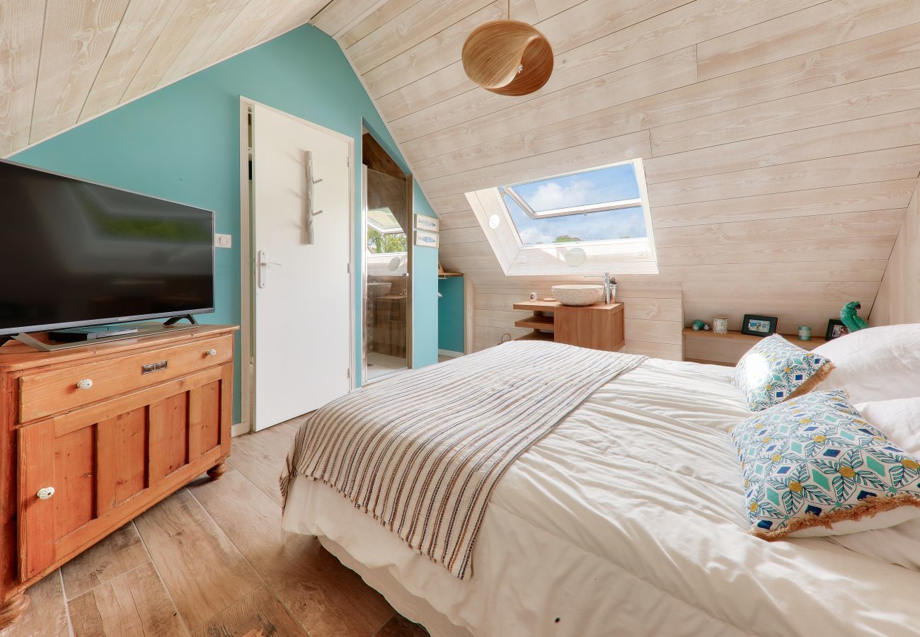 Ferienhaus in Arradon - Haus für 8 mit Pool, 500m bis zum Strand