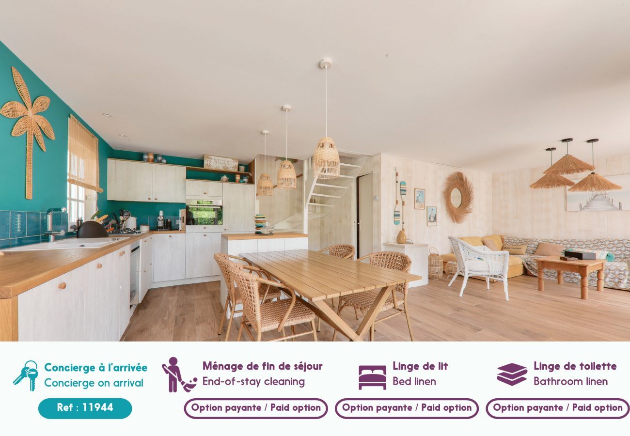 Ferienhaus in Arradon - Haus für 8 mit Pool, 500m bis zum Strand