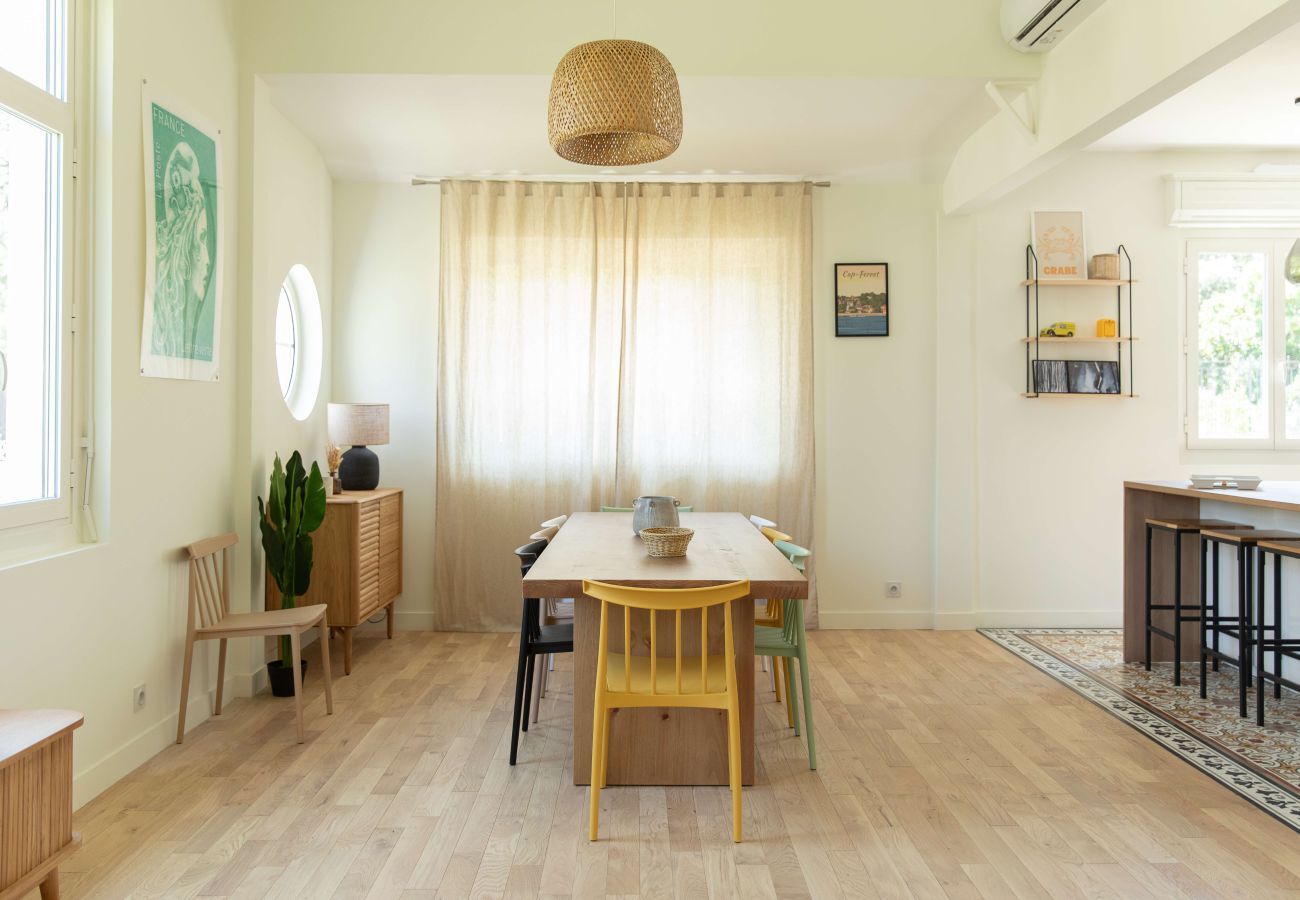 Ferienhaus in Lège-Cap-Ferret - Am Leuchtturm Ferret - 300m Strand - für 10 Pers