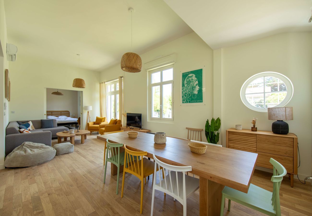 Ferienhaus in Lège-Cap-Ferret - Am Leuchtturm Ferret - 300m Strand - für 10 Pers