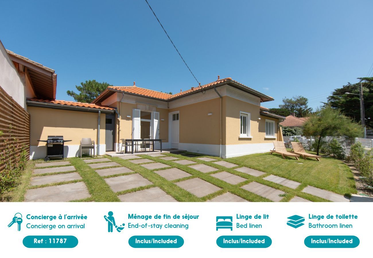 Ferienhaus in Lège-Cap-Ferret - Am Leuchtturm Ferret - 300m Strand - für 10 Pers