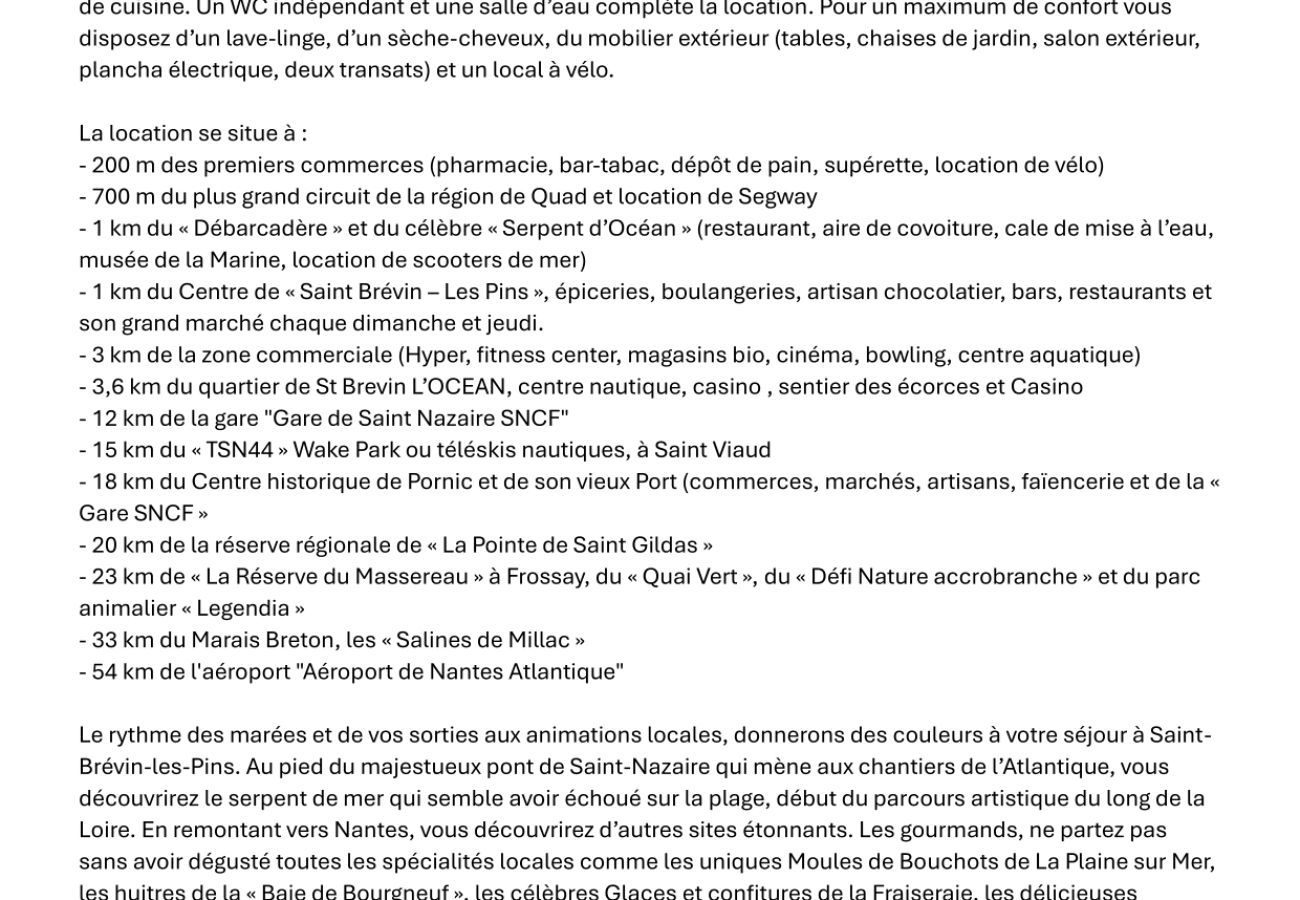 Ferienhaus in Saint-Brevin-les-Pins -  Haus und Garten, 600 m vom Meer entfernt, St. Brevin