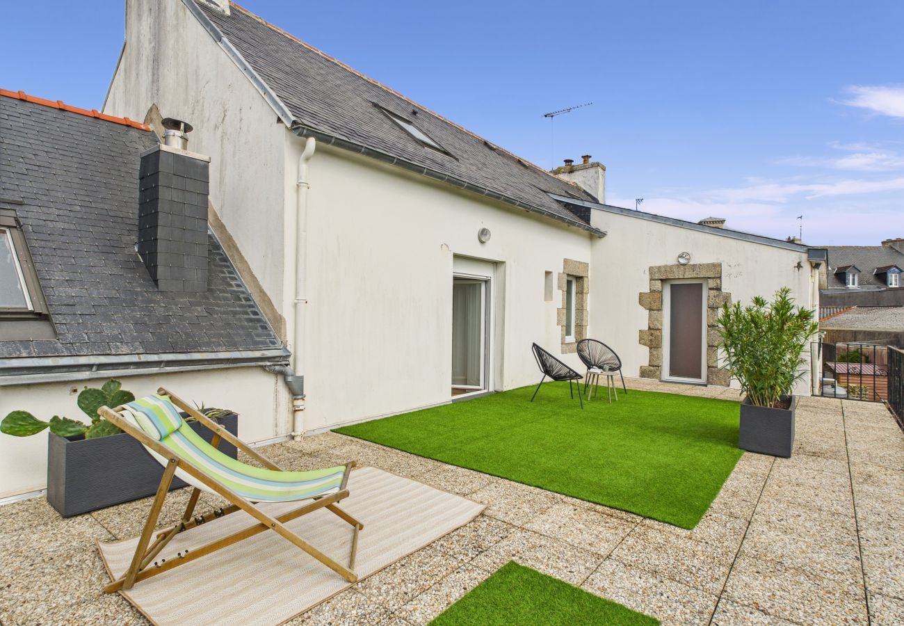 Ferienhaus in Névez - Névez Zentrum – Garten – 2 bis 8 Personen