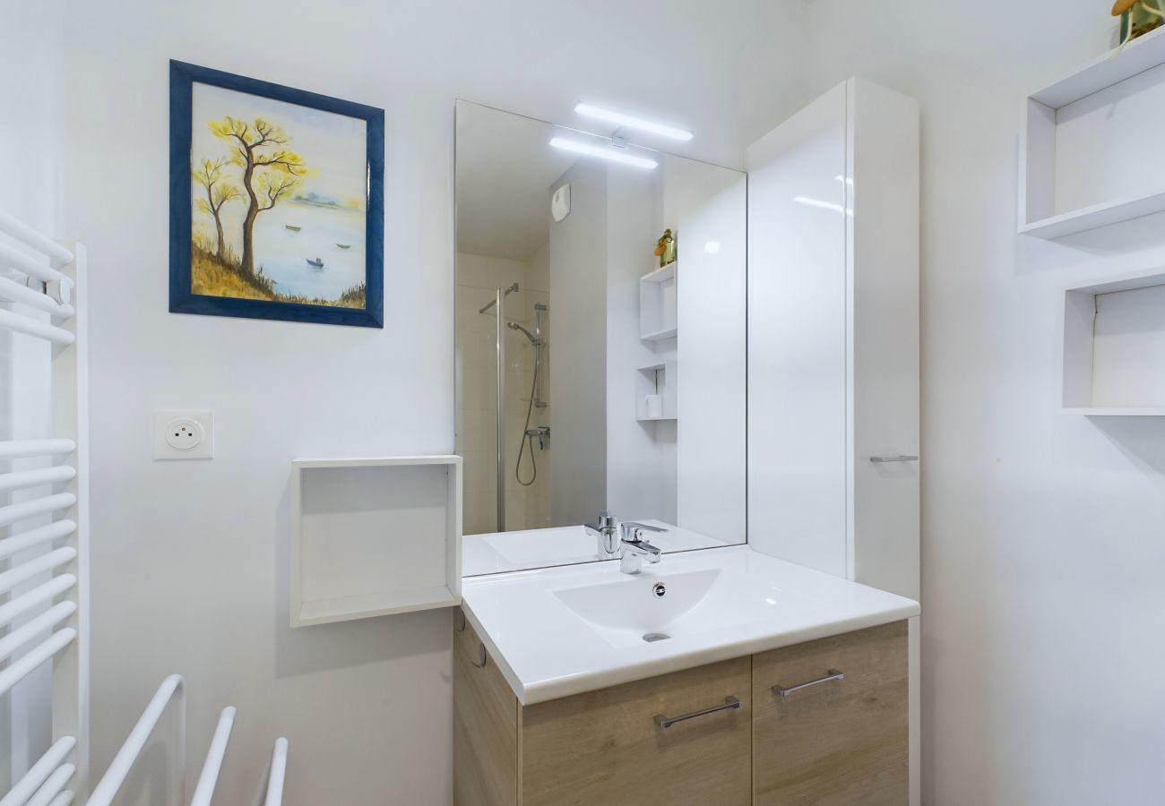 Ferienwohnung in Pléneuf-Val-André - 45m vom Strand - Meerblick - Wohnung für 4 Pers.