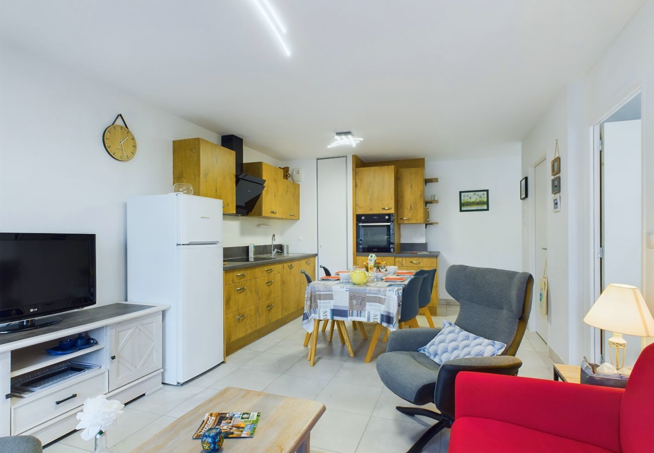 Ferienwohnung in Pléneuf-Val-André - 45m vom Strand - Meerblick - Wohnung für 4 Pers.