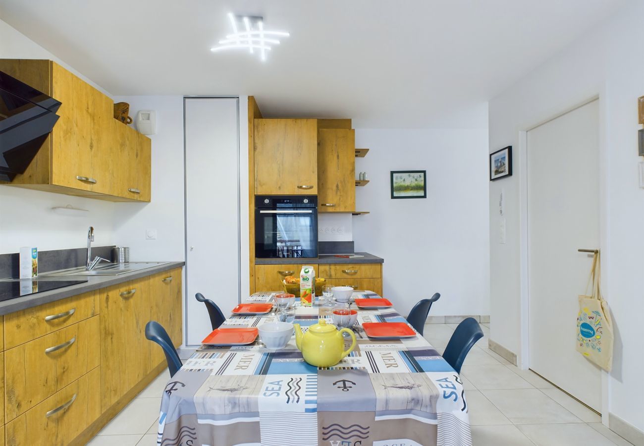 Ferienwohnung in Pléneuf-Val-André - 45m vom Strand - Meerblick - Wohnung für 4 Pers.
