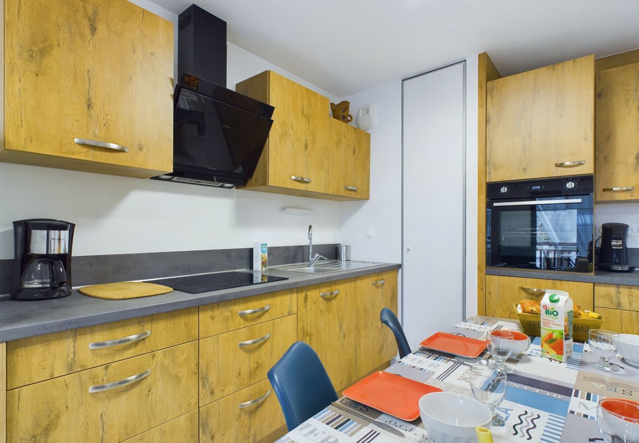 Ferienwohnung in Pléneuf-Val-André - 45m vom Strand - Meerblick - Wohnung für 4 Pers.