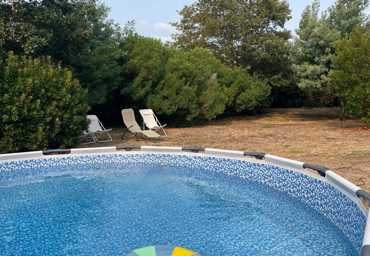 Ferienhaus in Andernos-les-Bains - Blick auf Bassin - Haus für 8 mit Garten