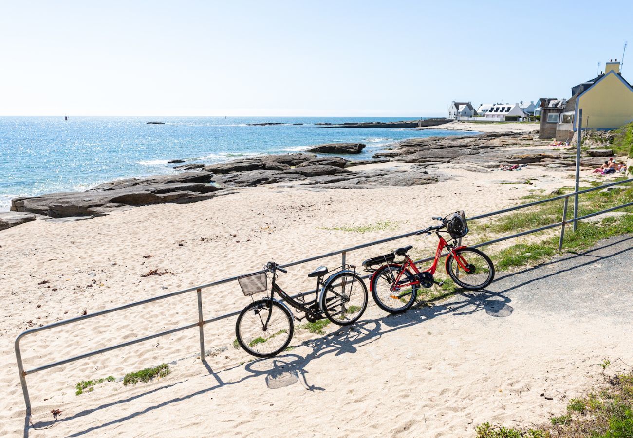 Ferienhaus in Treffiagat - 50 m vom Strand entfernt – Haus für 6 mit Garten