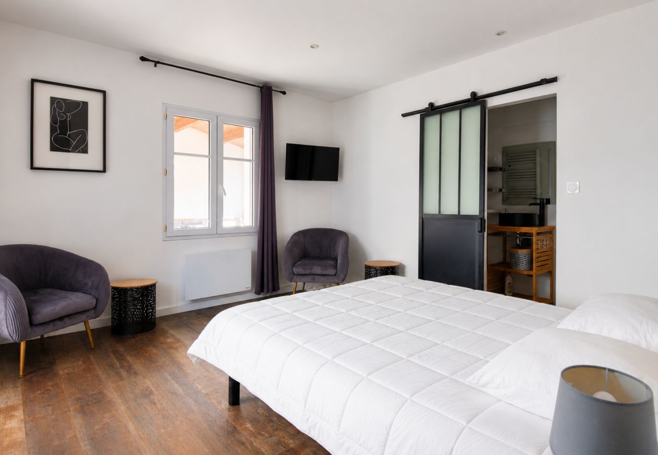 Ferienhaus in La Guérinière - 300m von Stränden - Haus mit Garten für 12