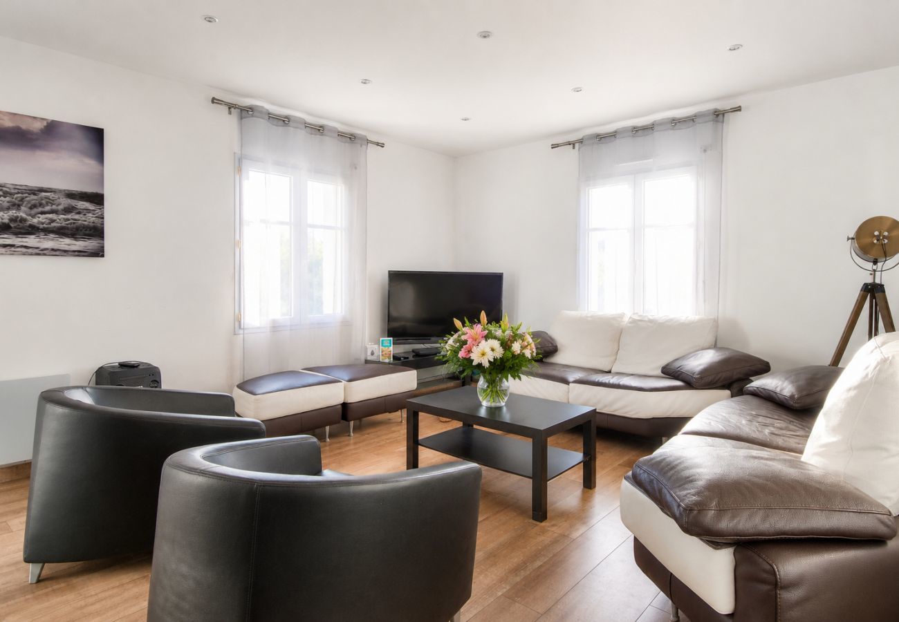 Ferienhaus in La Guérinière - 300m von Stränden - Haus mit Garten für 12