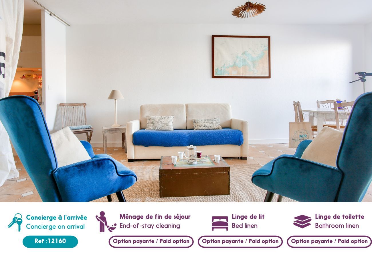 Ferienwohnung in Dinard - Apartment mit Balkon mit Meerblick, für 4 Personen