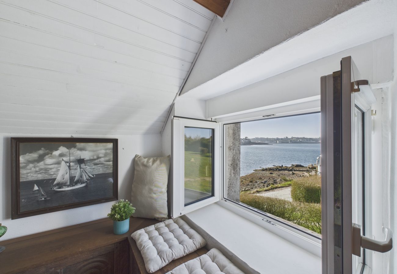 Ferienwohnung in Plouguerneau - Meerblick - Haus mit Garten für 2 Personen