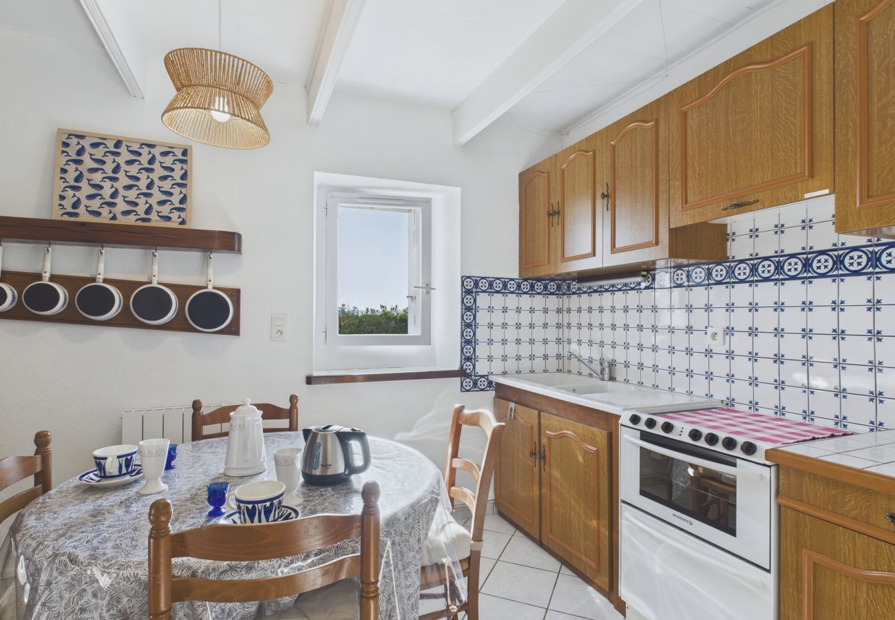 Ferienwohnung in Plouguerneau - Meerblick - Haus mit Garten für 2 Personen