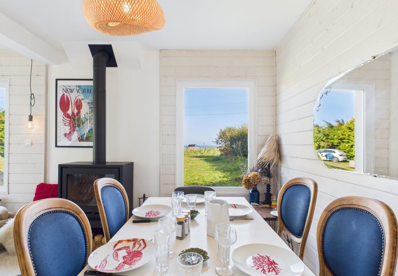 Ferienhaus in Plouguerneau - Ty Gwen Mar - Haus mit den Füßen im Wasser für 6