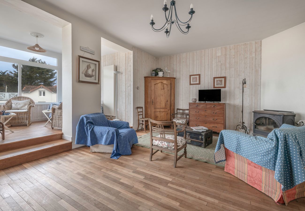 Ferienhaus in La Bernerie-en-Retz - Haus für 12 - Meerblick - Strand in La Bernerie