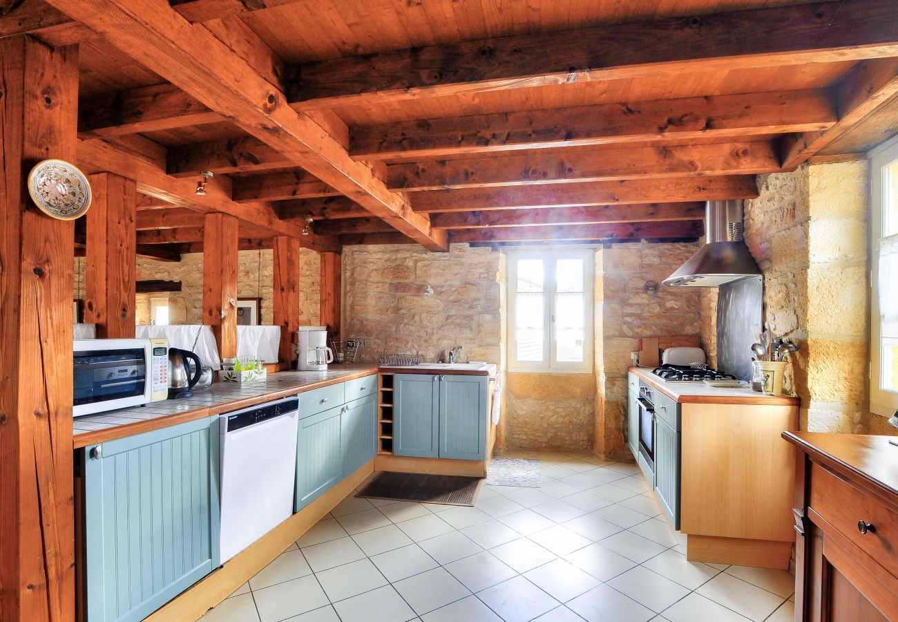 Ferienhaus in Saint-Léon-sur-Vézère - Steinhaus am Fuße der Vézère, für 6 Personen