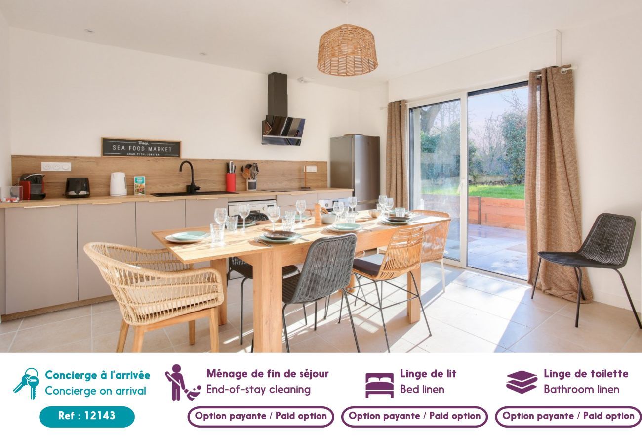 Ferienhaus in Saint-Briac-sur-Mer - Helles Haus für 8 Personen mit großem Garten