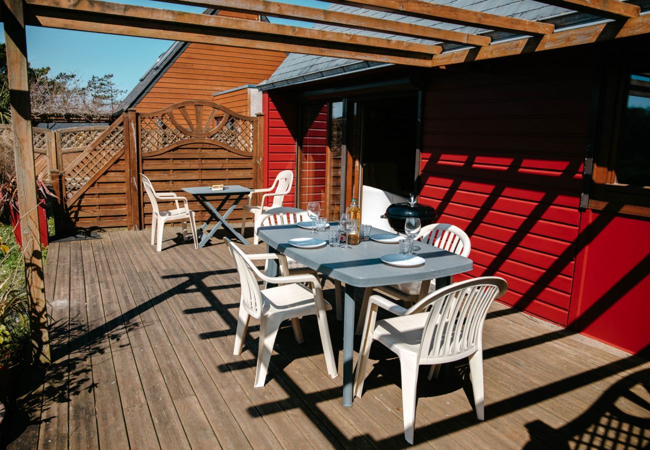Ferienhaus in Plouguerneau - 100 m vom Strand entfernt, Chalet auf der Düne für 5