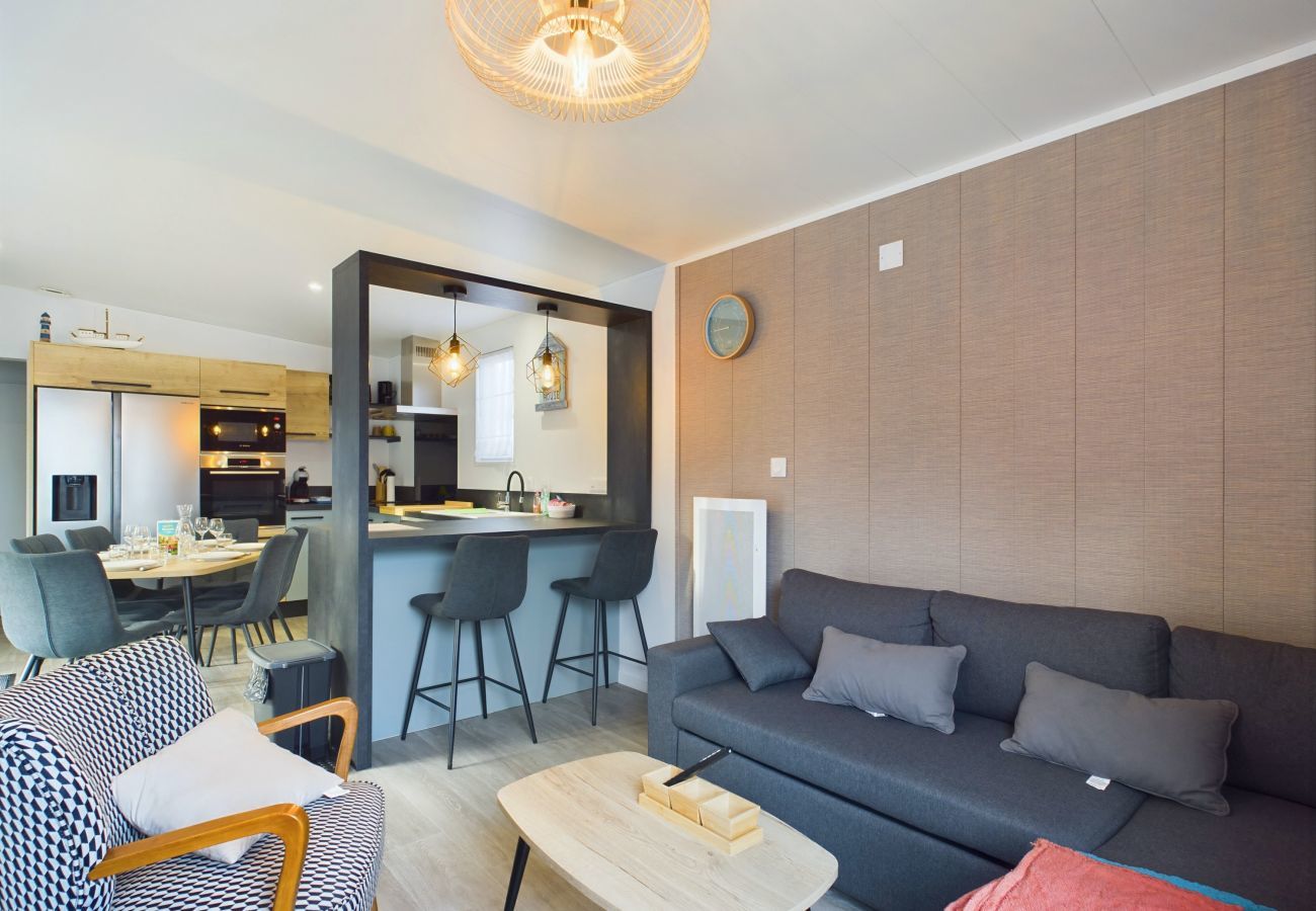 Chalet in Saint-Gilles-Croix-de-Vie - Hübsches Chalet für 6, ganzjährig Schwimmbad