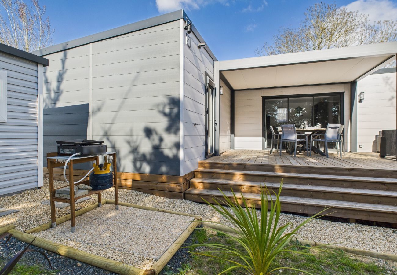Chalet in Saint-Gilles-Croix-de-Vie - Hübsches Chalet für 6, ganzjährig Schwimmbad