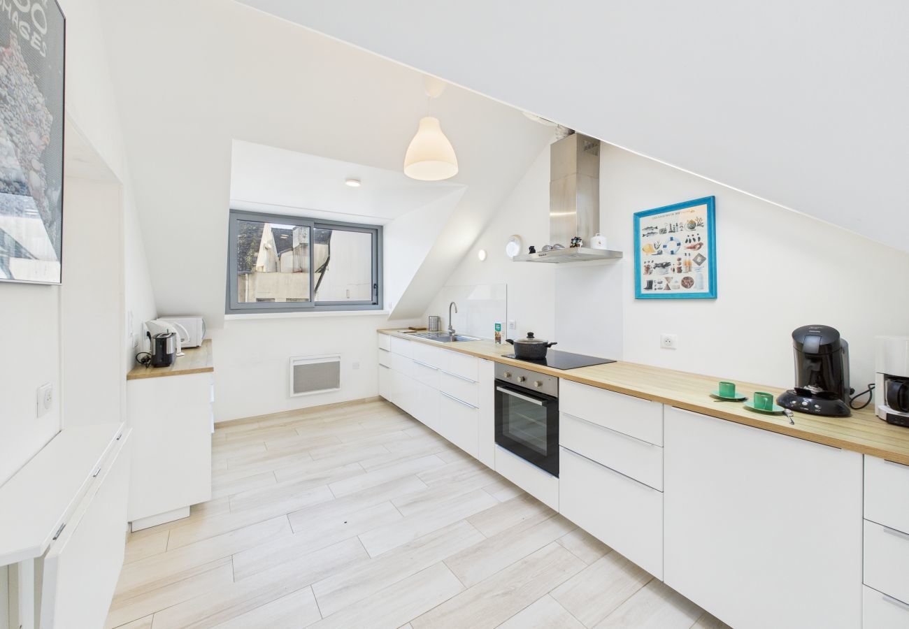 Ferienhaus in Ile Tudy - Meerblick für 4 Erwachsene und 4 Kinder - Île Tudy