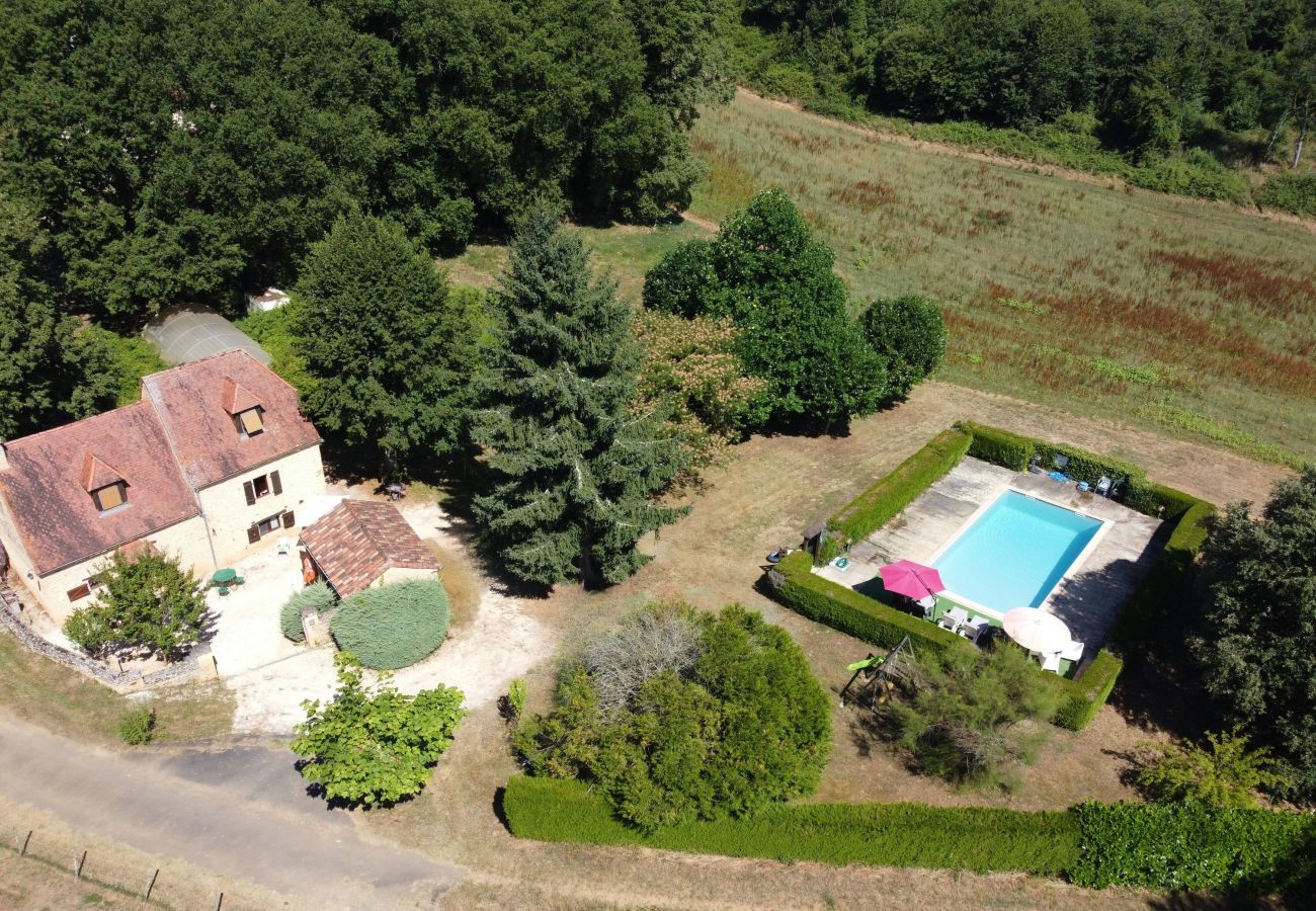 Ferienhaus in Saint-Crépin-et-Carlucet - Landhaus für 6 Personen mit Pool und Garten