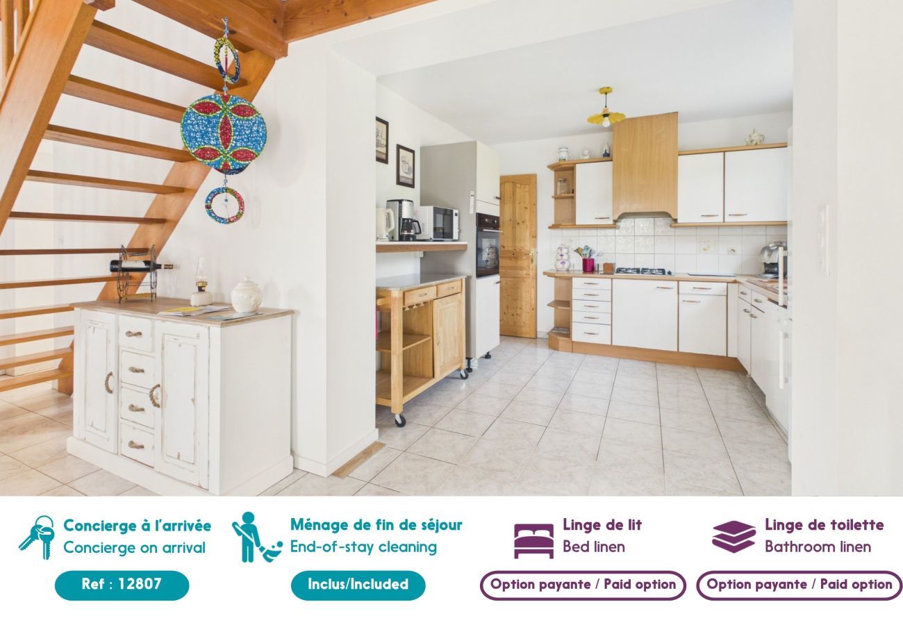 Ferienwohnung in Pornic - Familienhaus 10-300 m vom Strand entfernt + Garten