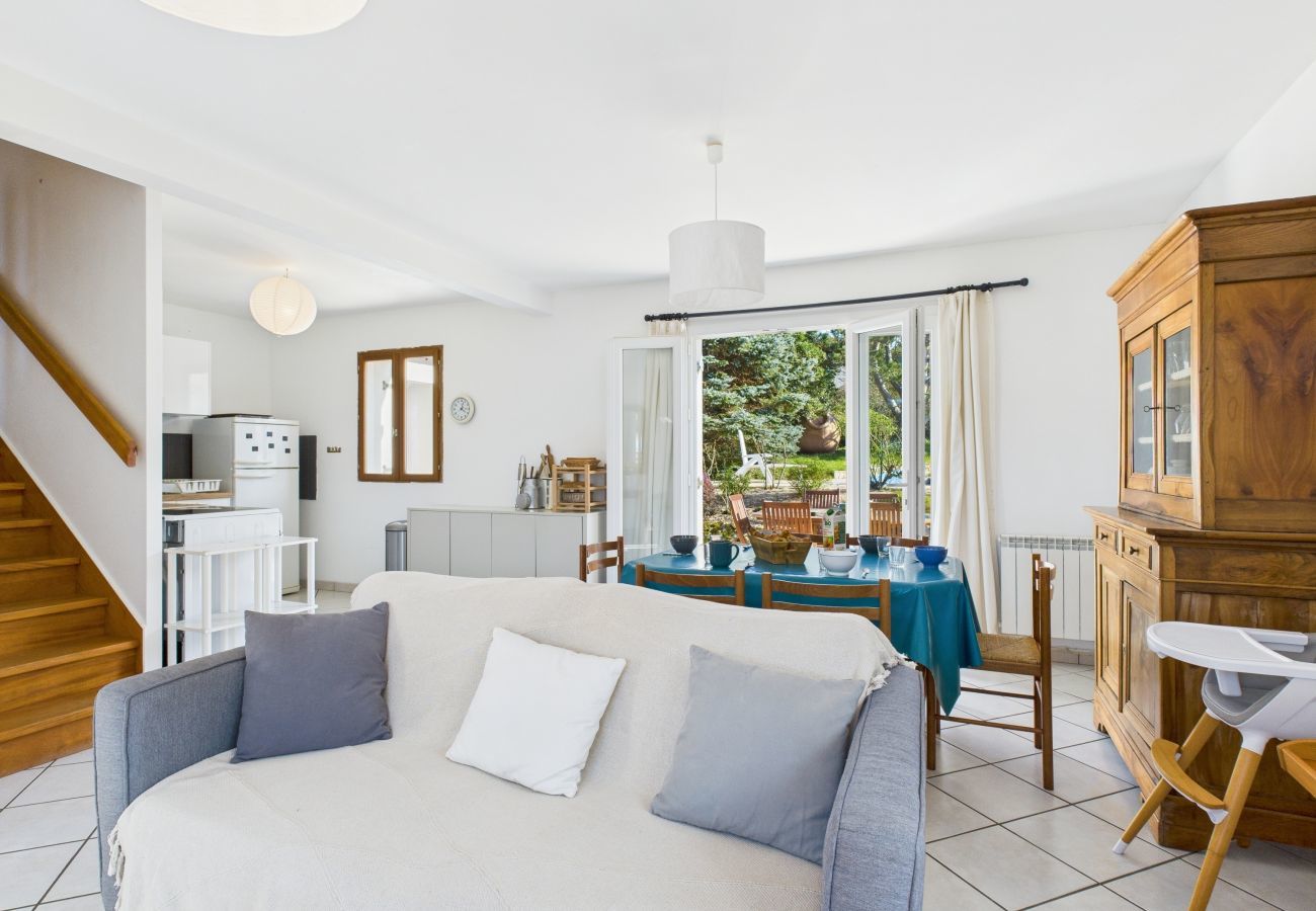 Ferienhaus in Pléneuf-Val-André - Haus für 6 am Meer – Garten und Swimmingpool