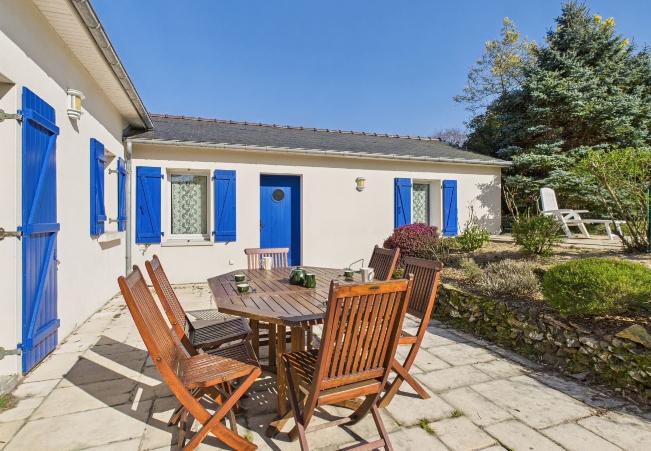 Ferienhaus in Pléneuf-Val-André - Haus für 6 am Meer – Garten und Swimmingpool