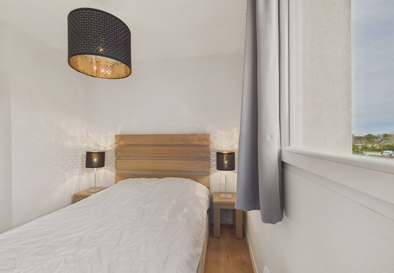 Ferienwohnung in Fréhel - Blick auf den Golf de Fréhel – Beheiztes Schwimmbad