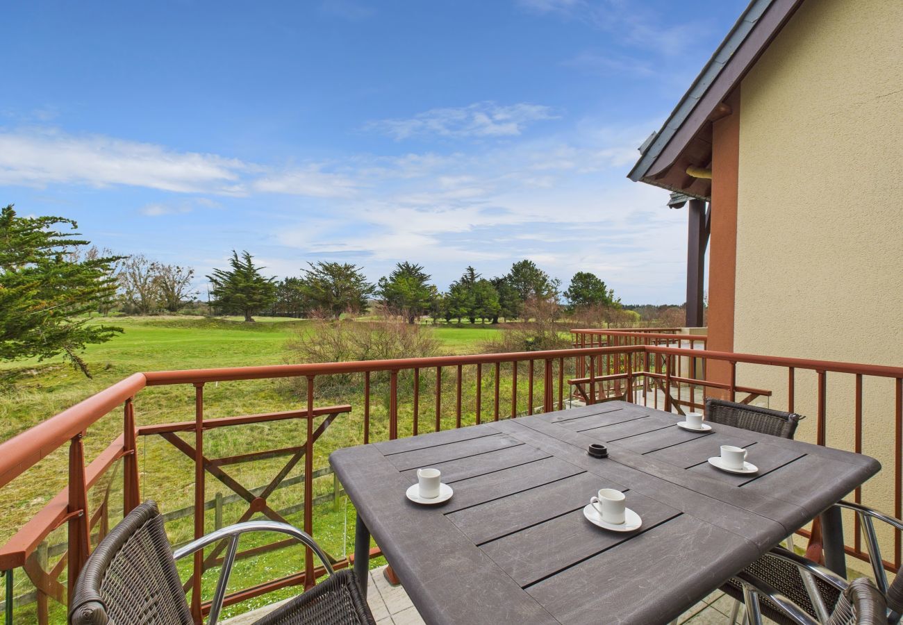 Ferienwohnung in Fréhel - Blick auf den Golf de Fréhel – Beheiztes Schwimmbad