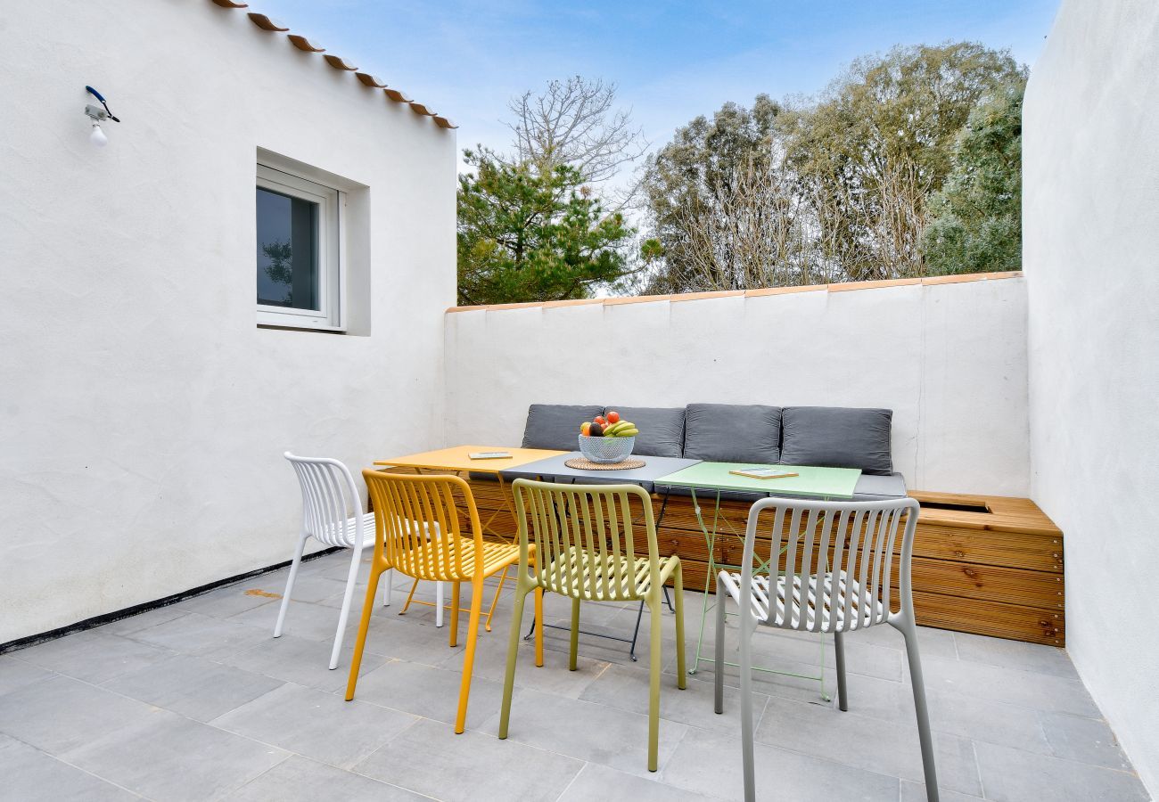 Ferienhaus in La Guérinière - Haus für 8 - 400 m vom Strand entfernt - Terrasse