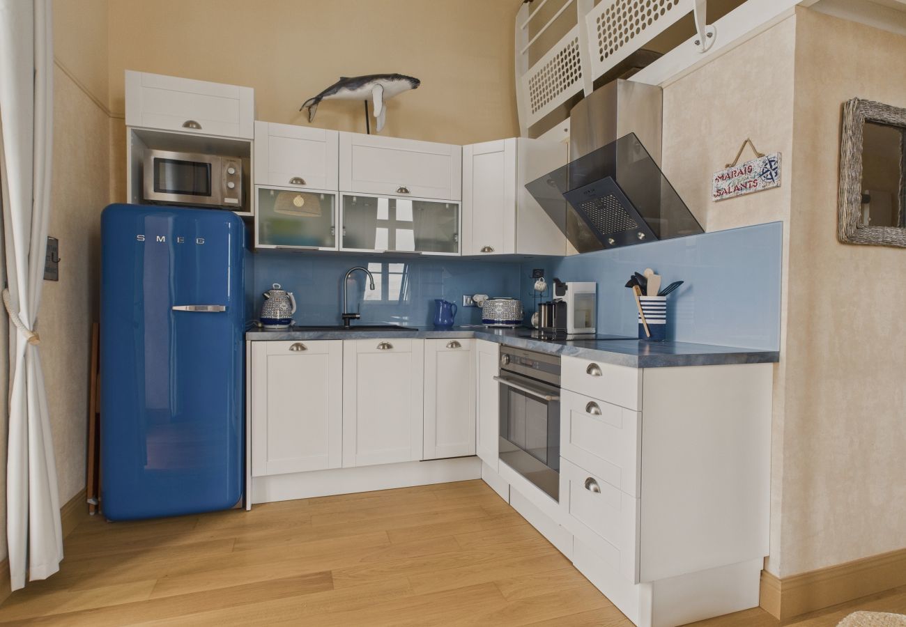 Ferienwohnung in Le Croisic - Wohnung für 4 mit Balkon und direktem Strand