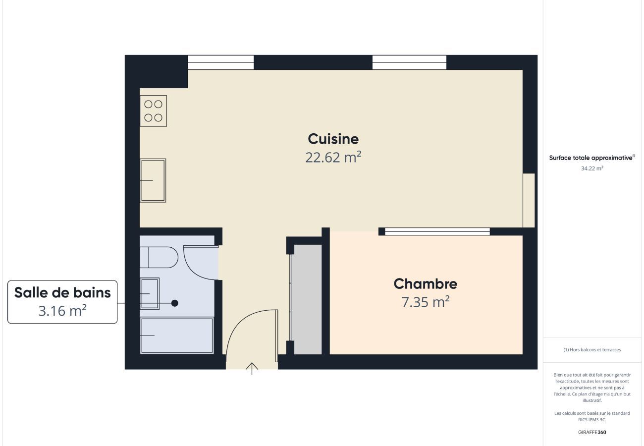 Ferienwohnung in Nantes - Hübsche Wohnung für 2 in der Nähe der Erdre