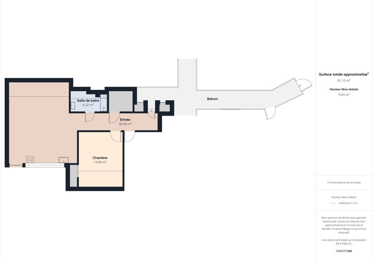 Ferienwohnung in Fouesnant - Schöne Wohnung mit Balkon für 3 