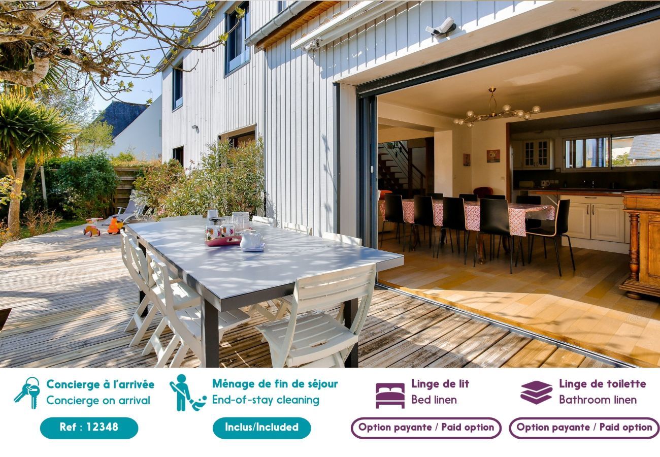 Ferienhaus in Saint-Briac-sur-Mer - 600 m vom Strand, Garten, Haus für 10