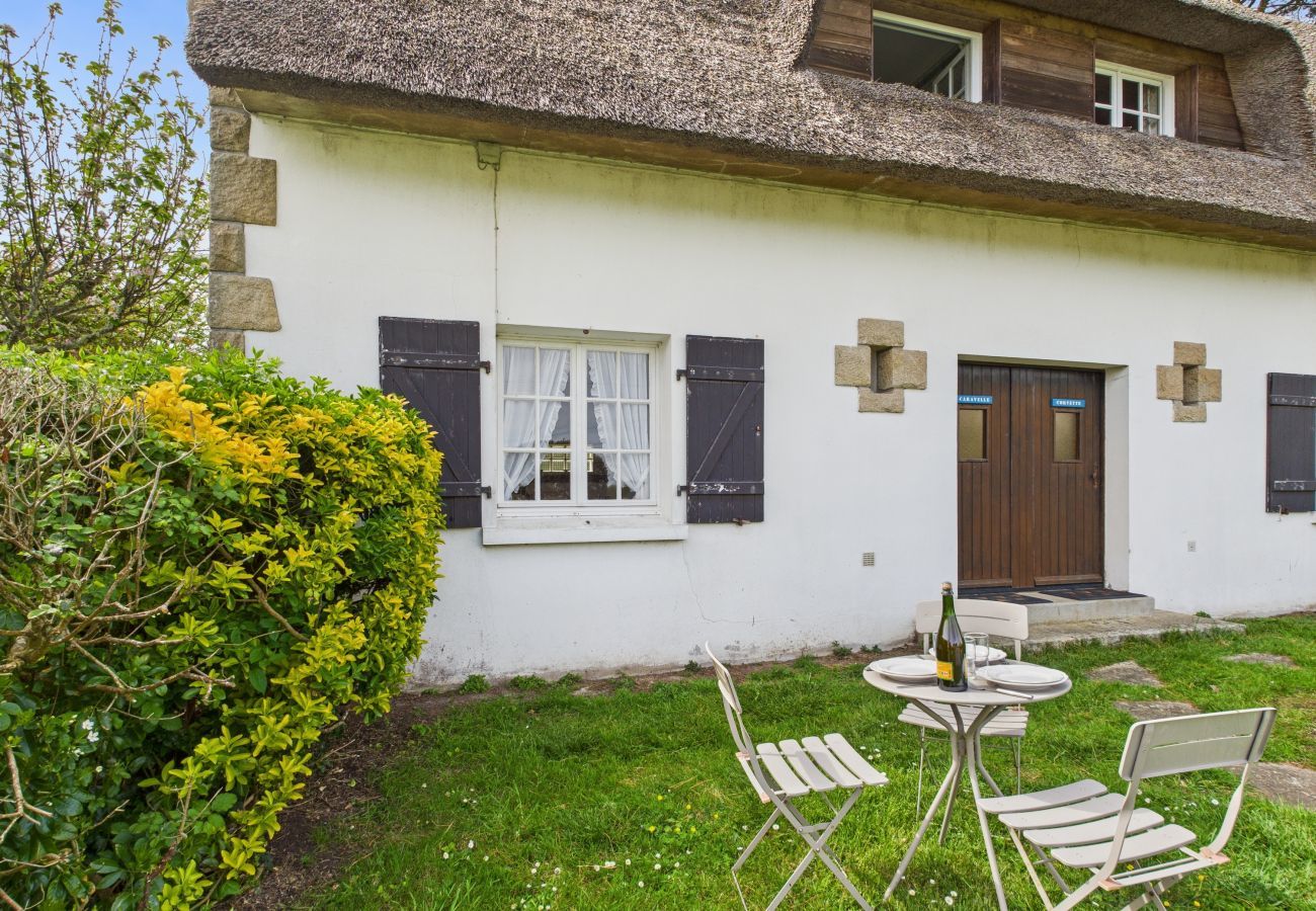 Ferienhaus in Le Guilvinec - La Caravelle – Für 3 in einem Reetgedecktes Haus 